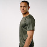 Omnitau Men's PriTech Phi Breathable Running T-Shirt - Khaki Green