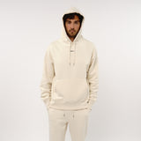 Omnitau Men's Oversized Organic Cotton Hoodie - Cream