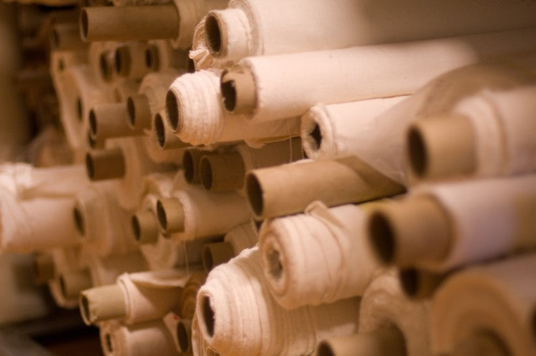 Fresh Rolls Of Fabric Ready To Be used