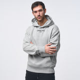 Omnitau Men's Oversized Organic Cotton Hoodie - Heather Grey