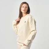 Omnitau Women's Prime Organic Cotton Crew Neck Sweatshirt - Cream