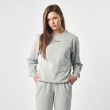 Omnitau Women's Ellyse Organic Cotton Medium Fit Sweatshirt - Heather Grey
