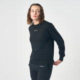Omnitau Women's Ellyse Organic Cotton Medium Fit Sweatshirt - Black