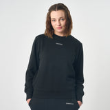 Omnitau Women's Ellyse Organic Cotton Medium Fit Sweatshirt - Black