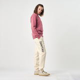 Omnitau Women's Prime Organic Cotton Jogger Sweat Pants - Cream Natural