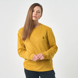 Omnitau Women's Prime Organic Cotton Crew Neck Sweatshirt -  Yellow