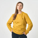 Omnitau Women's Prime Organic Cotton Crew Neck Sweatshirt -  Yellow