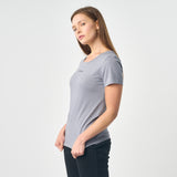 Omnitau Women's Winchester Organic Cotton Crew Neck T-Shirt - Light Grey