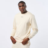 Omnitau Men's Ellyse Organic Cotton Medium Fit Sweatshirt - Cream