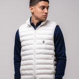 Omnitau Men's Hybrid Recycled Body Warmer Gilet - Off White