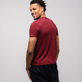 Omnitau Men's OmniX Organic Cotton Omni Crew Neck T-Shirt - Burgundy