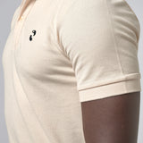 Omnitau Men's Pimlico Organic Cotton Short Sleeve Polo Shirt - Natural Cream