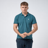 Omnitau Men's Pimlico Organic Cotton Short Sleeve Polo Shirt - Dark Blue