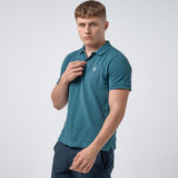 Omnitau Men's Pimlico Organic Cotton Short Sleeve Polo Shirt - Dark Blue