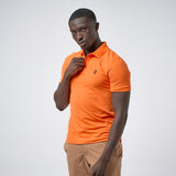 Omnitau Men's Drive Organic Cotton Avant Polo Shirt - Bright Orange