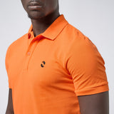 Omnitau Men's Drive Organic Cotton Avant Polo Shirt - Bright Orange