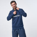 Omnitau Men's OmniX Organic Cotton Omni 1/4 Zip Mid Layer Fleece - French Navy