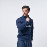 Omnitau Men's OmniX Organic Cotton Omni 1/4 Zip Mid Layer Fleece - French Navy