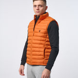Omnitau Men's Hybrid Recycled Body Warmer Gilet - Orange