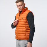 Omnitau Men's Hybrid Recycled Body Warmer Gilet - Orange