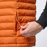 Omnitau Men's Hybrid Recycled Body Warmer Gilet - Orange