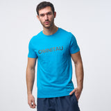 Omnitau Men's OmniX Organic Cotton Omni Crew Neck T-Shirt - Azure Blue
