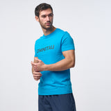 Omnitau Men's OmniX Organic Cotton Omni Crew Neck T-Shirt - Azure Blue