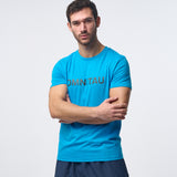 Omnitau Men's OmniX Organic Cotton Omni Crew Neck T-Shirt - Azure Blue