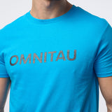 Omnitau Men's OmniX Organic Cotton Omni Crew Neck T-Shirt - Azure Blue