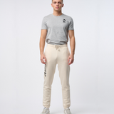 Omnitau Men's Prime Organic Cotton Jogger Sweat Pants - Cream Natural