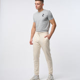 Omnitau Men's Prime Organic Cotton Jogger Sweat Pants - Cream Natural