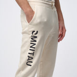Omnitau Men's Prime Organic Cotton Jogger Sweat Pants - Cream Natural