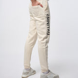 Omnitau Men's Prime Organic Cotton Jogger Sweat Pants - Cream Natural
