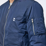Omnitau Men's Hybrid Recycled Bomber Jacket - French Navy