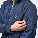 Omnitau Men's Hybrid Recycled Bomber Jacket - French Navy