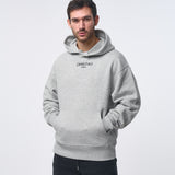 Omnitau Men's Oversized Organic Cotton Hoodie - Heather Grey