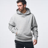 Omnitau Men's Oversized Organic Cotton Hoodie - Heather Grey