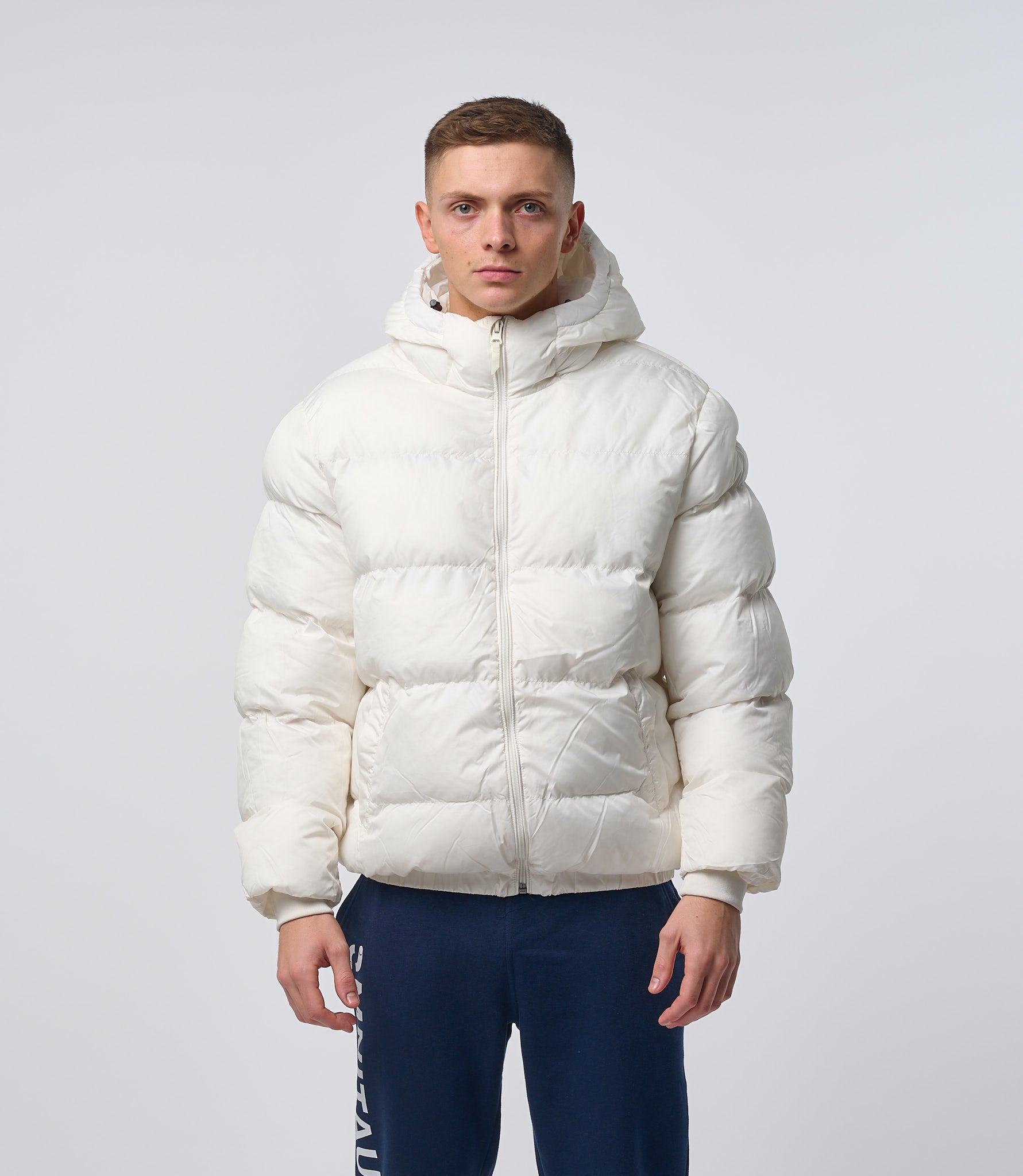 Puffer Jacket Off White Men's Coat Cream Puff Coat White