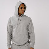 Omnitau Men's Presence Organic Cotton Medium Fit Hoodie - Heather Grey