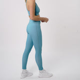 Omnitau Women's Inspire Performance High Waisted 27 Inch Leggings - Teal Blue