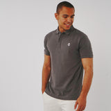 Omnitau Men's Hybrid Organic Cotton Polo Shirt - Anthracite Grey