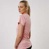 Omnitau Women's Inspire Performance Crew Neck Short Sleeve T-Shirt - Salmon Pink