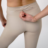 Omnitau Women's Astoria 27 Inch Gym Leggings With Pocket - Cappuccino Brown