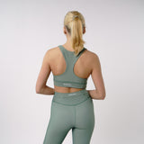 Omnitau Women's Astoria Racerback Gym Sports Bra - Matcha Green