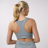 Omnitau Women's Astoria Racerback Gym Sports Bra - Matte Grey