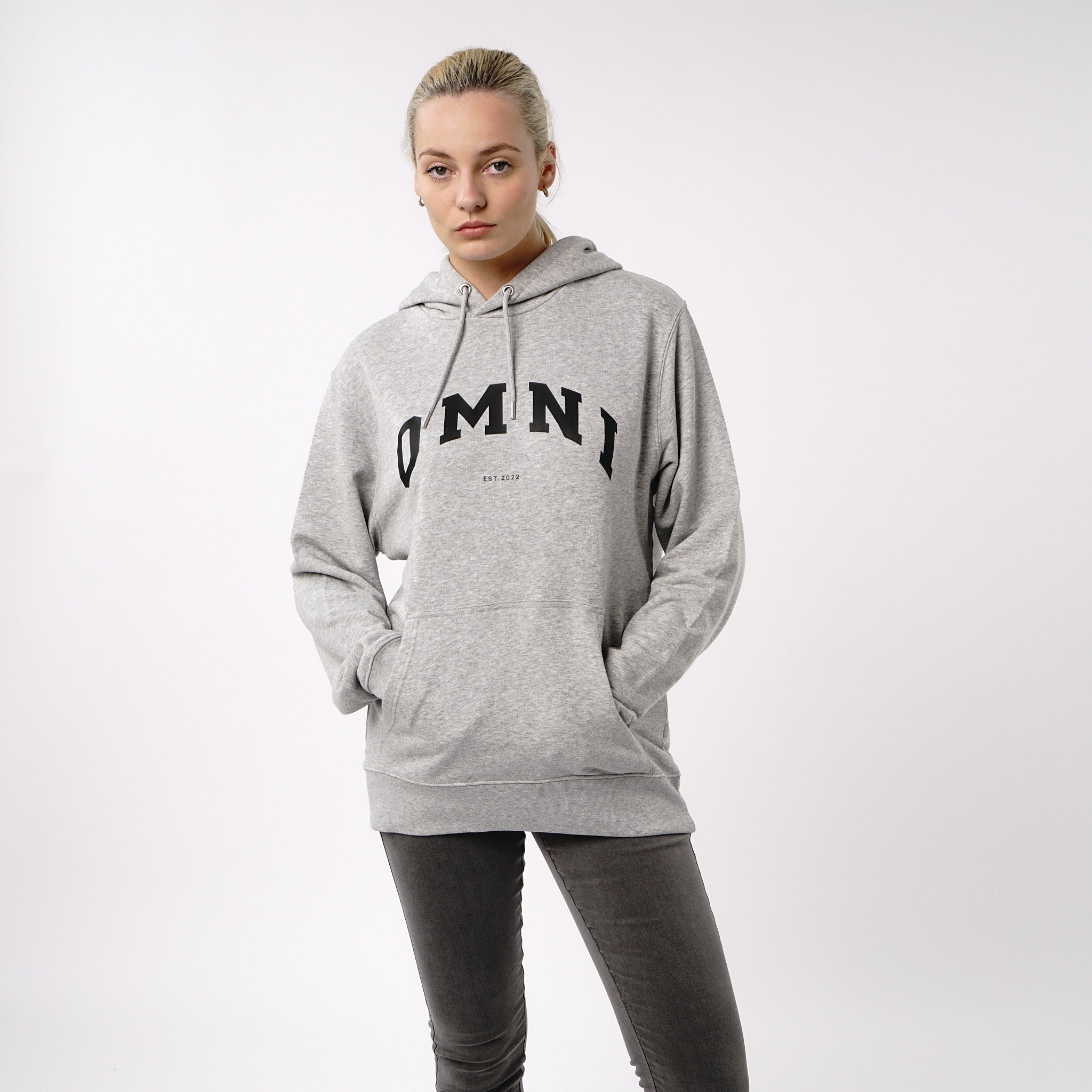 Omnitau Women's Prepster Organic Cotton Hoodie - Heather Grey