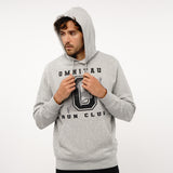 Omnitau Men's Run Club Slim Fit Hoodie - Heather Grey