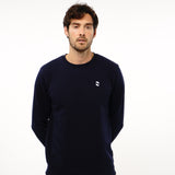 Omnitau Men's Prime Organic Cotton Crew Neck Sweatshirt - Navy