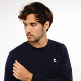 Omnitau Men's Prime Organic Cotton Crew Neck Sweatshirt - Navy