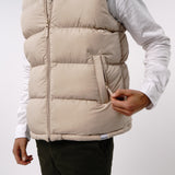 Omnitau Men's Calgary Super Padded Ultra Warm Gilet - Cream